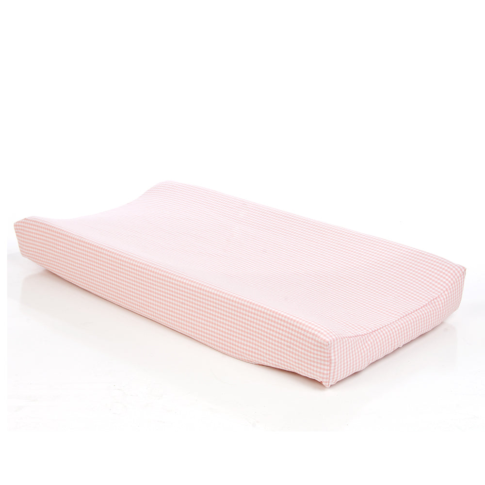Isabella Changing Pad Cover (Pink Gingham)