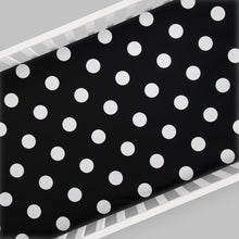 Apollo Crib Fitted Sheet (Black and White Dot) Glenna Jean