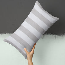 First Flight Baby Pillow- Rectangular Grey Stripe Glenna Jean