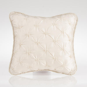 Paris Baby  Pillow - Cream Tufted with Cord Glenna Jean