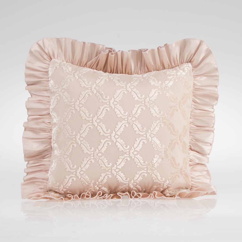 Paris Baby Pillow - Velvet Cutout Overlay with Ruffle Glenna Jean