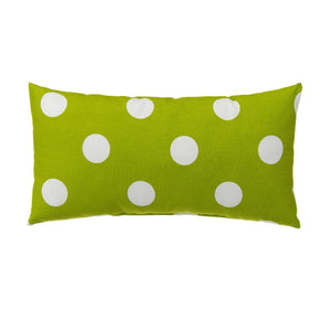 Pillow- Rectangle Green Dot Glenna Jean